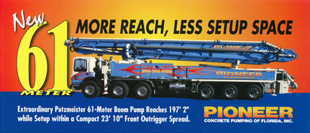 Pioneer Concrete Pumping Florida